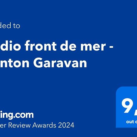 Studio front de mer - Menton Garavan Exterior foto