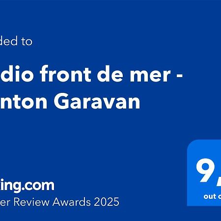 Studio front de mer - Menton Garavan Exterior foto