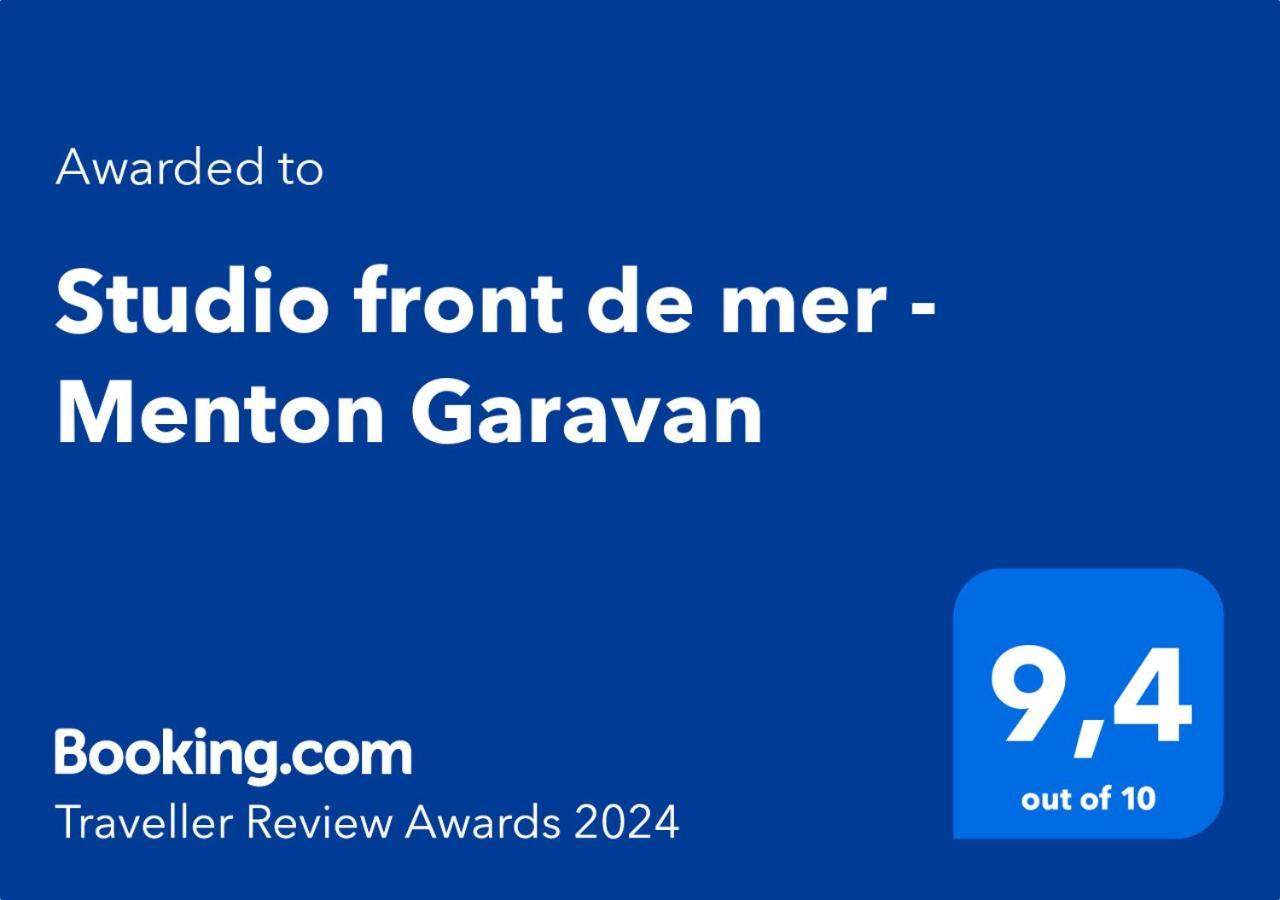 Studio front de mer - Menton Garavan Exterior foto