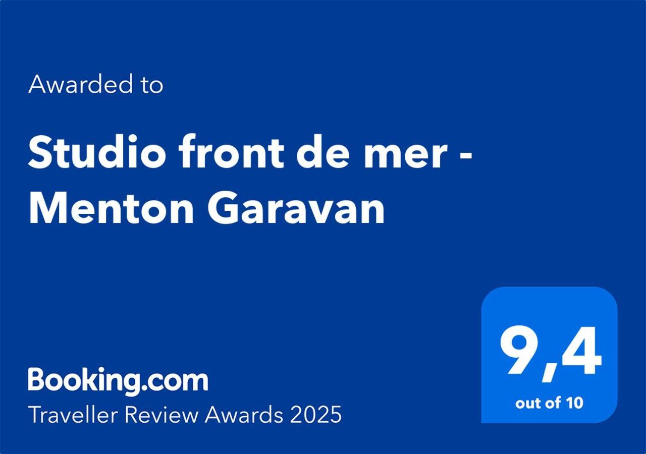 Studio front de mer - Menton Garavan Exterior foto